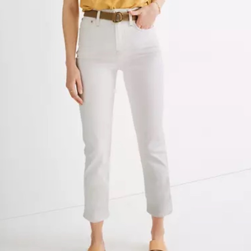 Madewell Petite Classic Jeans Tile White